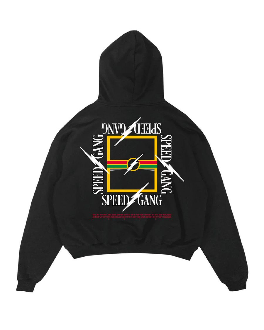 SPEED BOLTS HOODIE-BLACK product image (2)