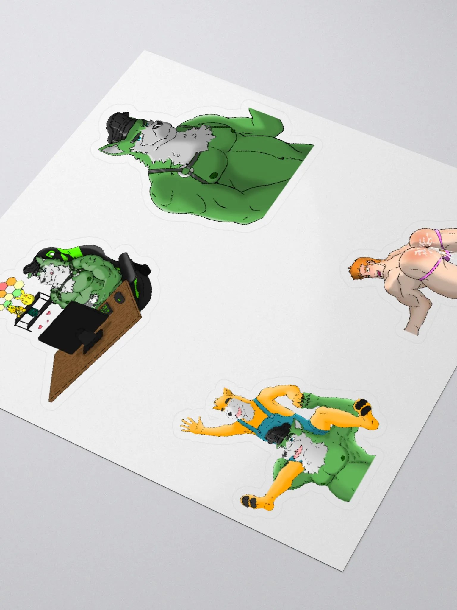 GaymerWolfDad Premiere Collection Artwork Sticker Set (NSFW) product image (3)