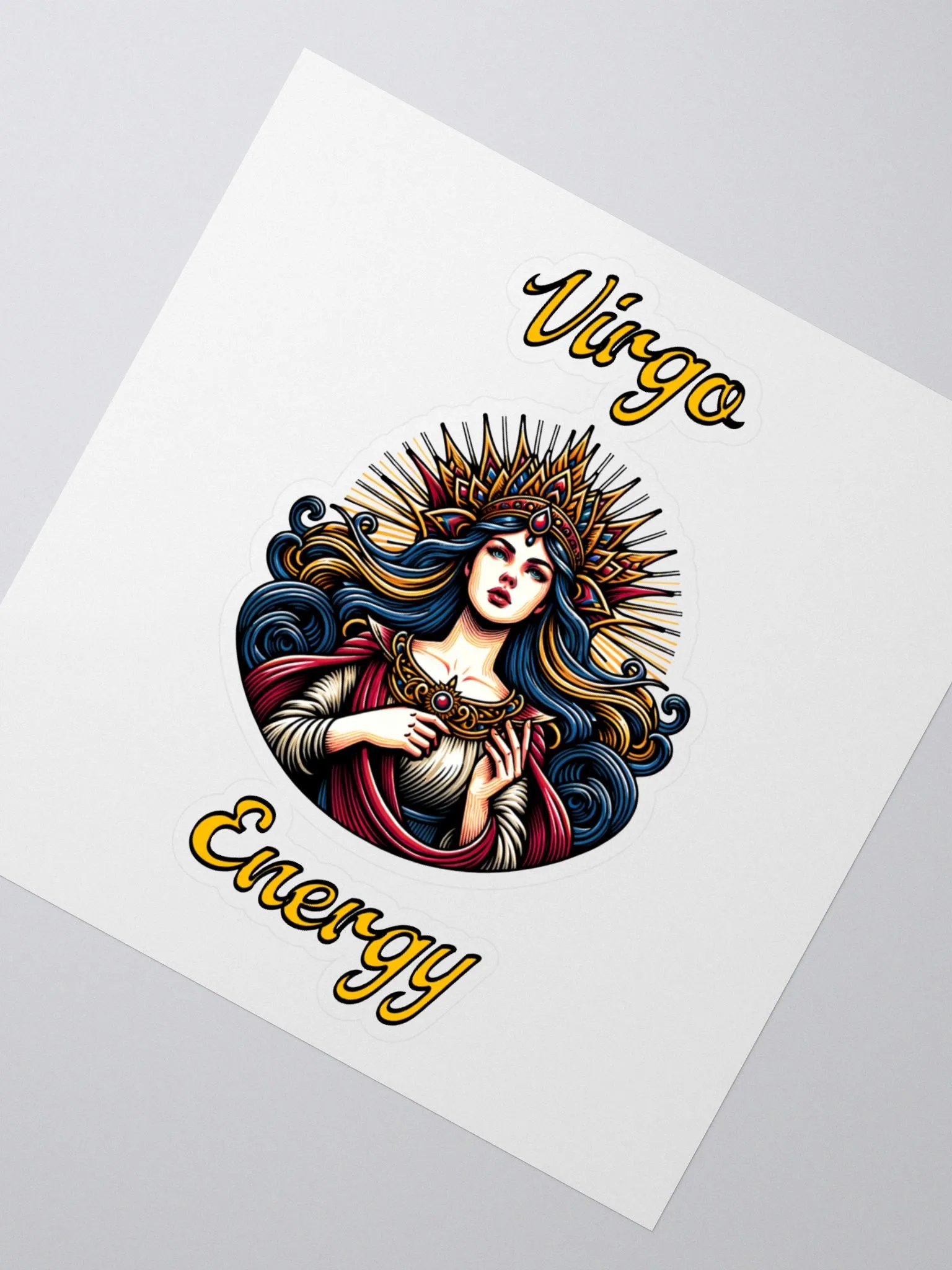 Zodiac Sign Virgo Energy Sticker product image (2)