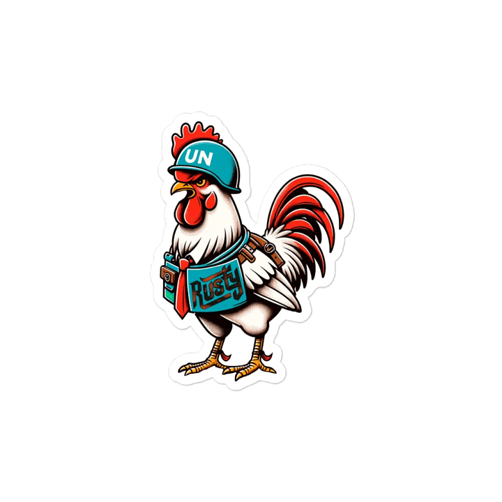 Rusty Rooster Die-Cut Magnets (Cigar-Free Edition product image (2)