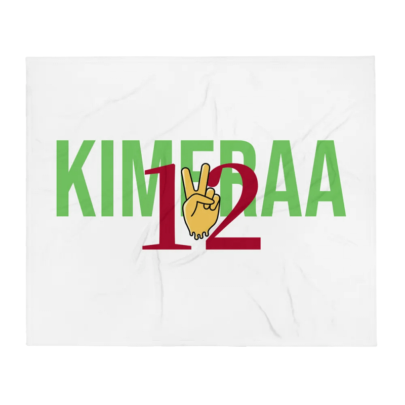 Peace Sign Numbers Throw Blanket