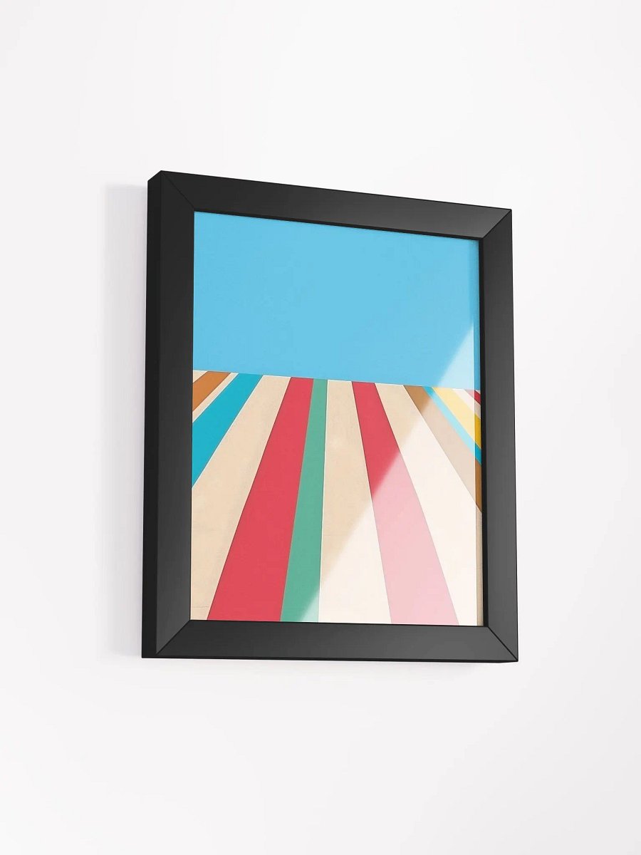 Framed Poster of Colored Stripes product image (2)