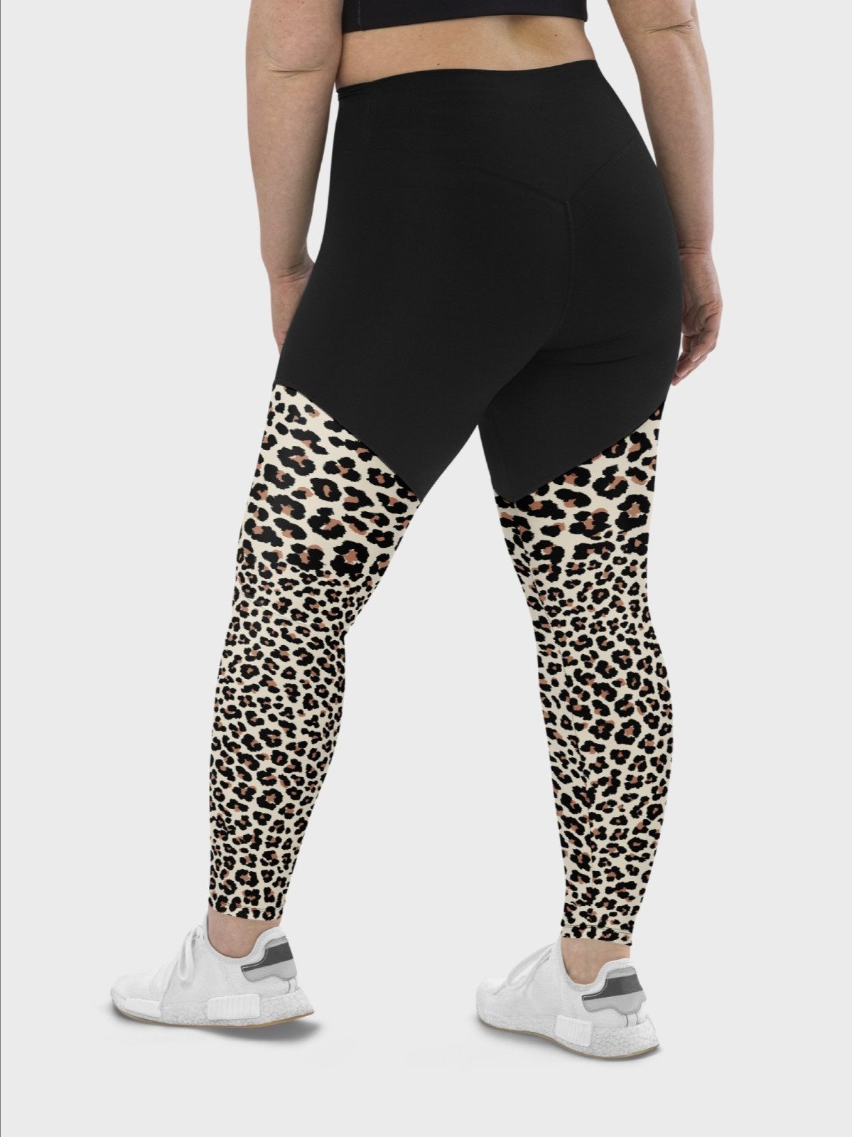 High-Intensity Workout Leggings "Abstract Animal Leopard Skin Fur Pattern" product image (9)