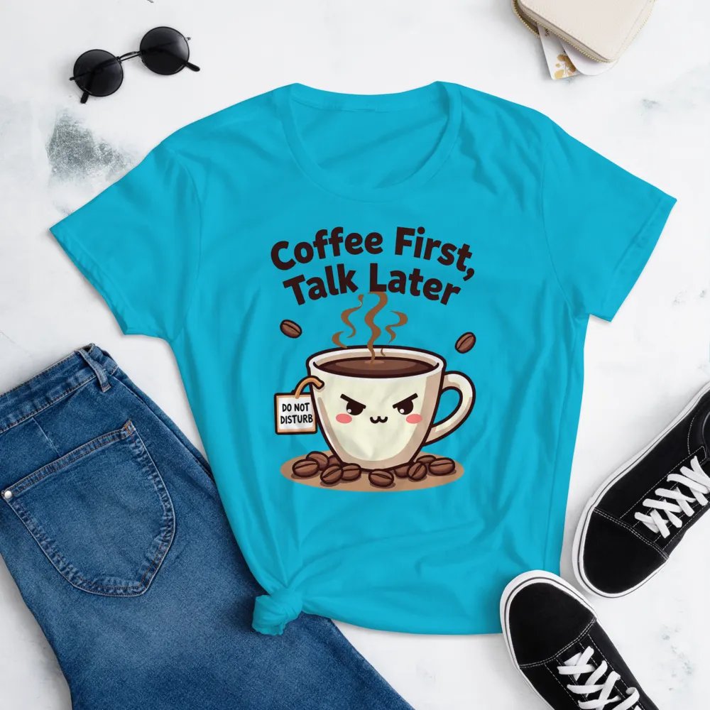 Grumpy Coffee Do Not Disturb Women's Tee product image (16)