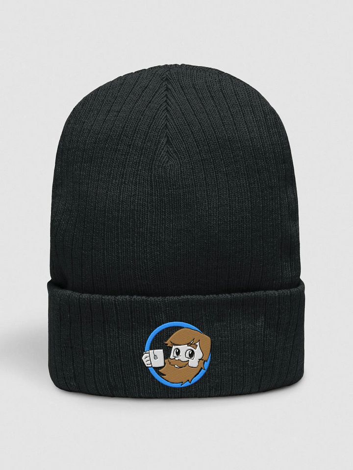 MrB Embroided Ribbed Knit Beanie product image (1)