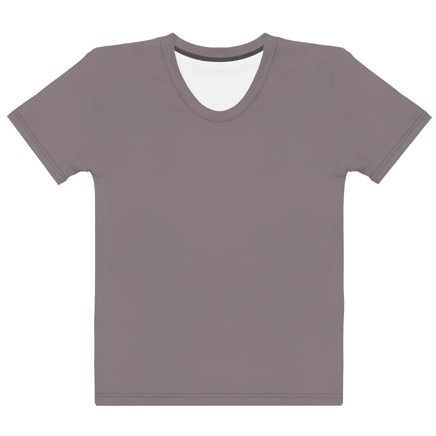 Plain Medium Gray True Summer Women's Crewneck Polyester Heavyweight Premium T-Shirt by Treasure Pie product image (10)