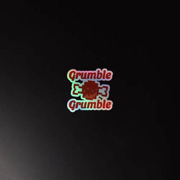 Grumble Grumble Holo Sticker product image (4)