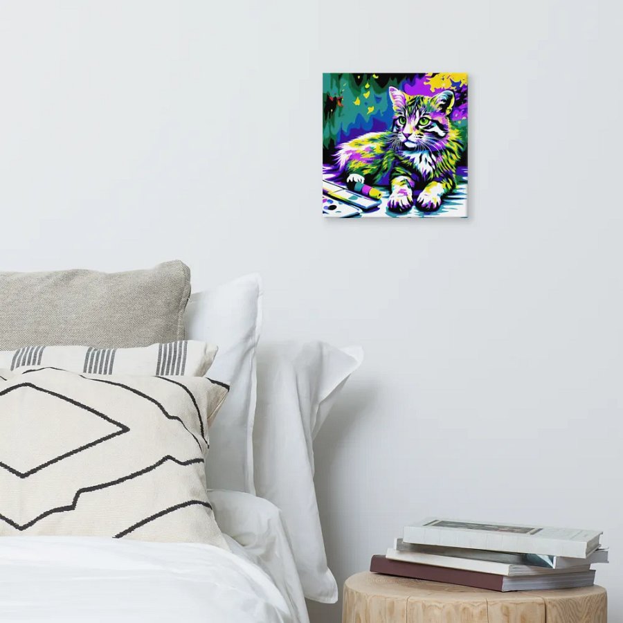 Cute Cat Digital Painting - v8 product image (6)