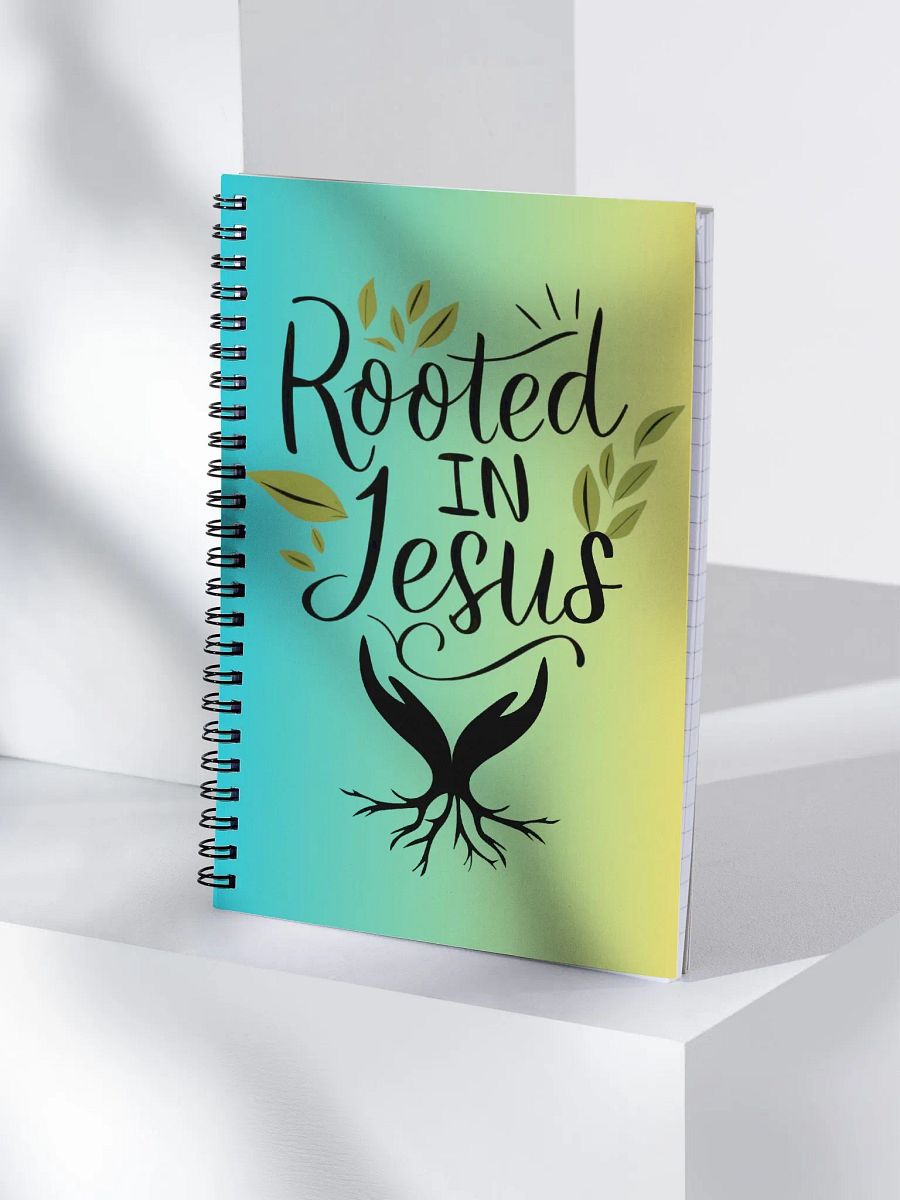 Rooted In Jesus Spiral Notebook product image (4)