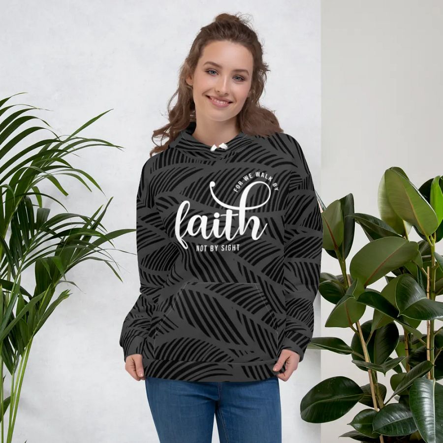 Faithful Vision All-Over Unisex Hoodie product image (9)