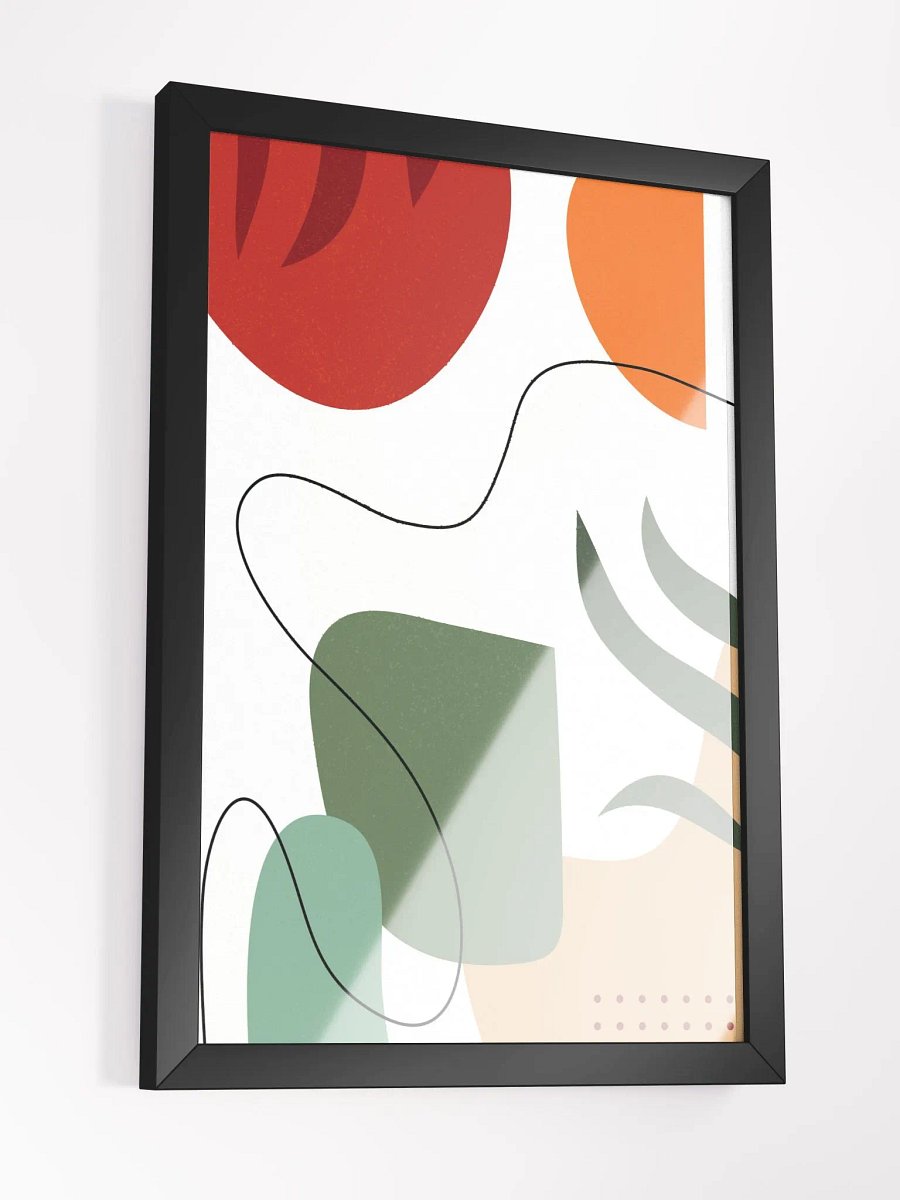 Abstract Geometric Fusion Framed Poster product image (18)