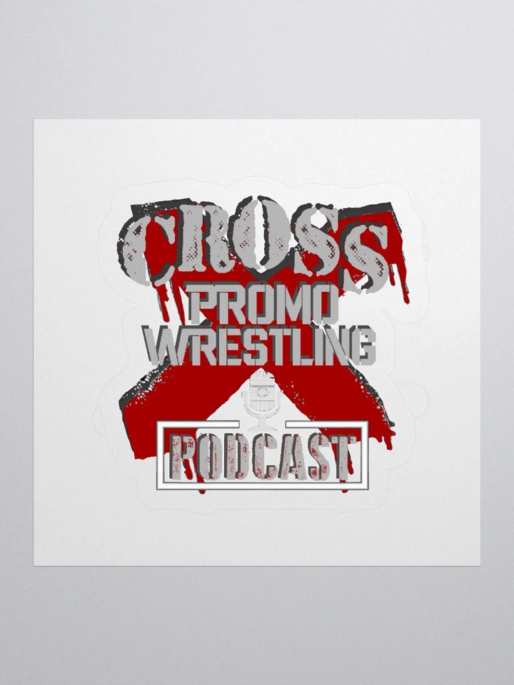 Cross Promo Podcast Cut Stickers product image (1)