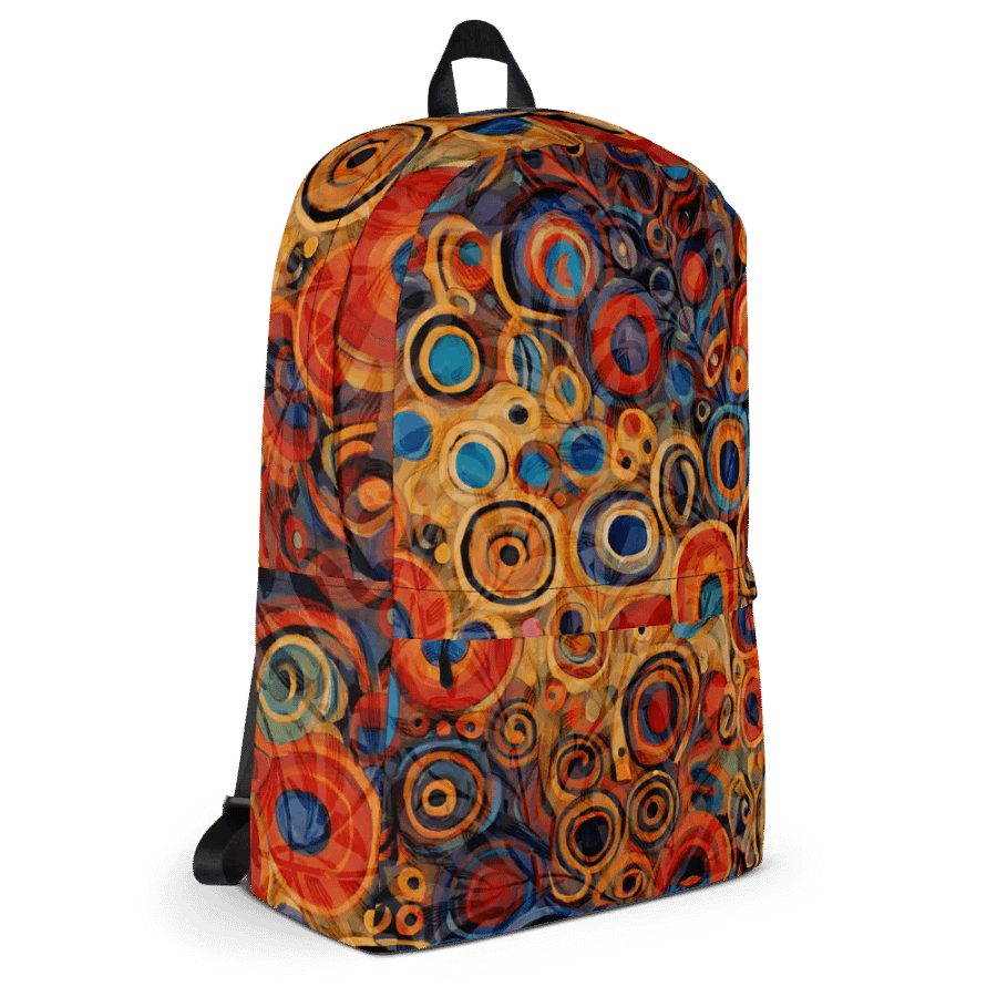 Vibrant klmt All-Over Backpack for arty frinds moms students product image (11)