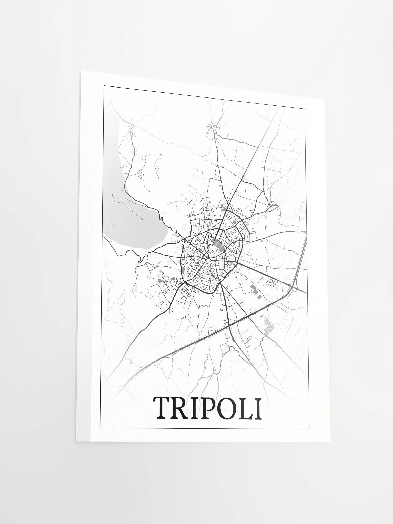 Tripoli, Greece, city map print product image (13)