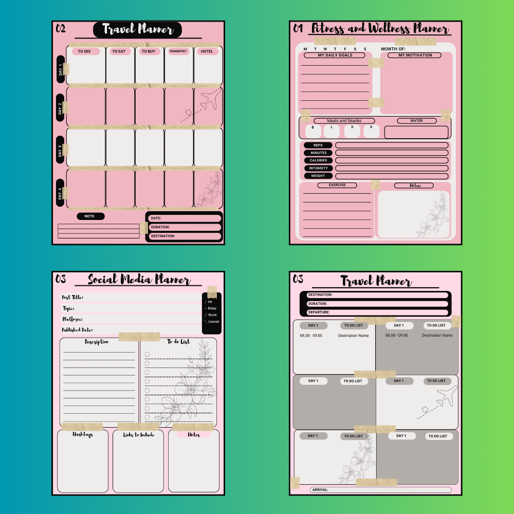 Bundle of Printable Planners product image (9)