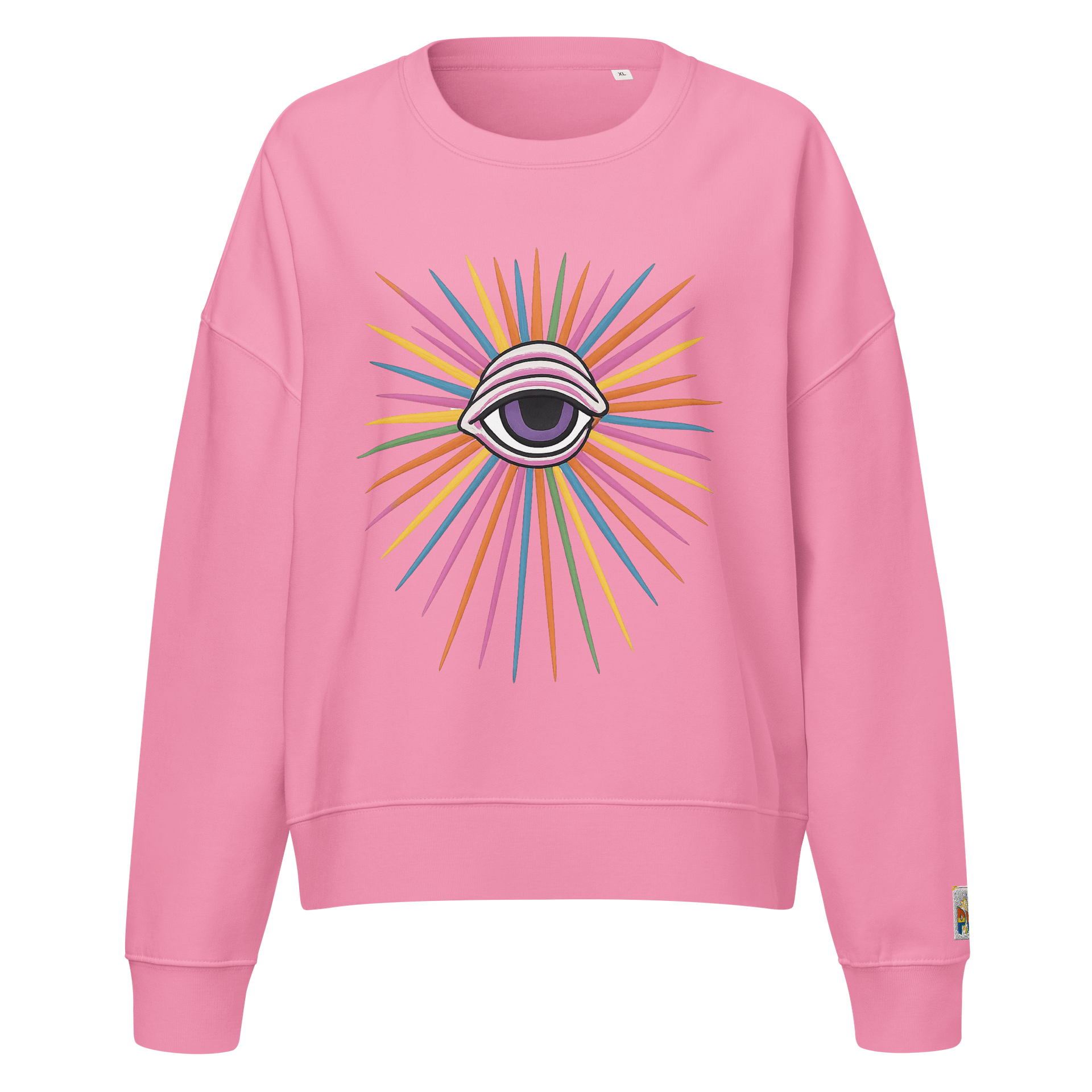 Woman's Pink PWR Radiating Eye Crew Neck product image (3)