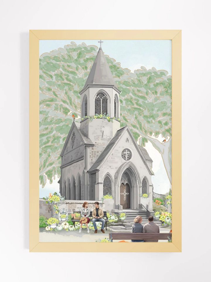 Happy Autumn English Church Garden Print 2 product image (2)