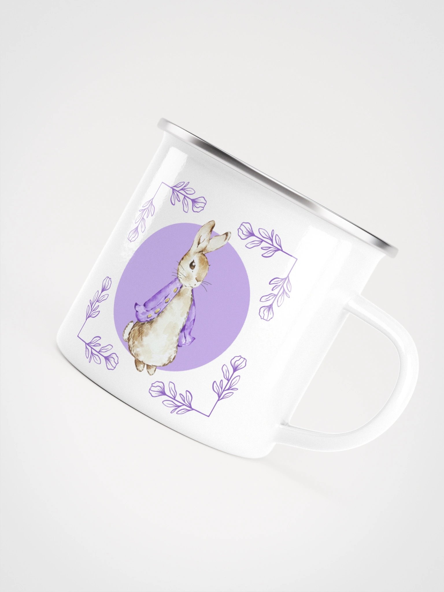 Whimsical Wanderlust Rabbit Enamel Mug product image (5)