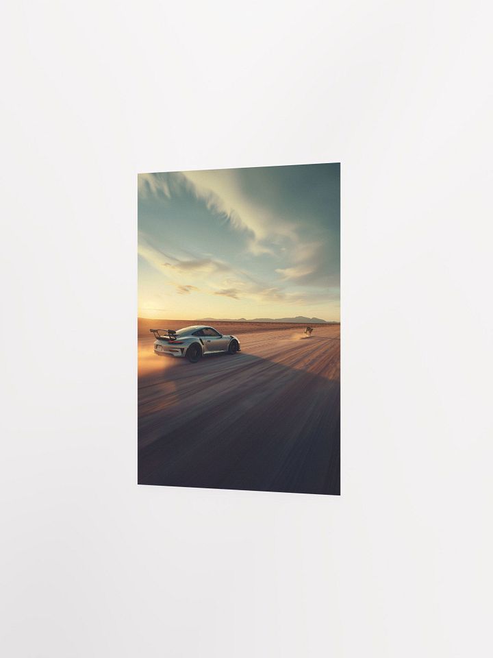 Porsche GT3 RS chasing cheetah in the Savannah product image (20)
