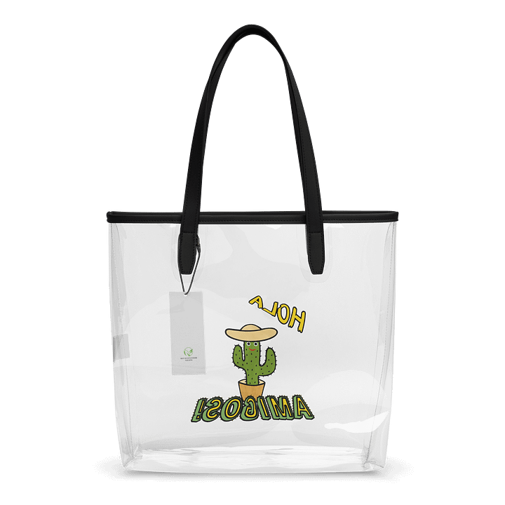 Hola Amigos Cactus Clear Tote Bag product image (2)