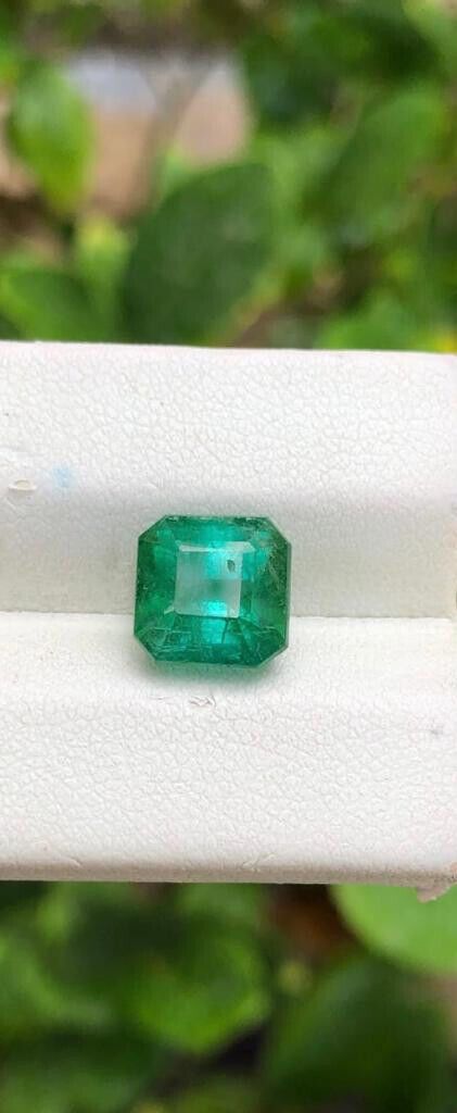 TOURMALINE EMERALD CUT GREEN COLOR GEMSTONE FOR JEWELRY RING, 4.80 CARAT product image (5)