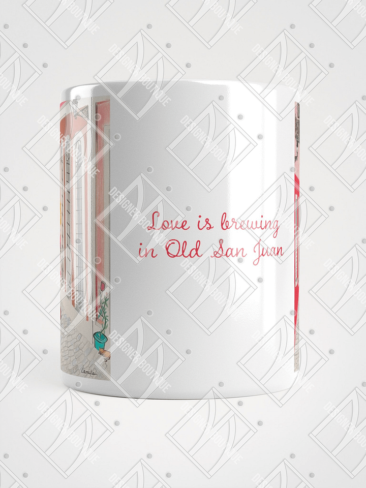 NN Designer Boutique x Camila Arraiza: Mug(Redhead) – Love is Brewing in Old San Juan product image (2)