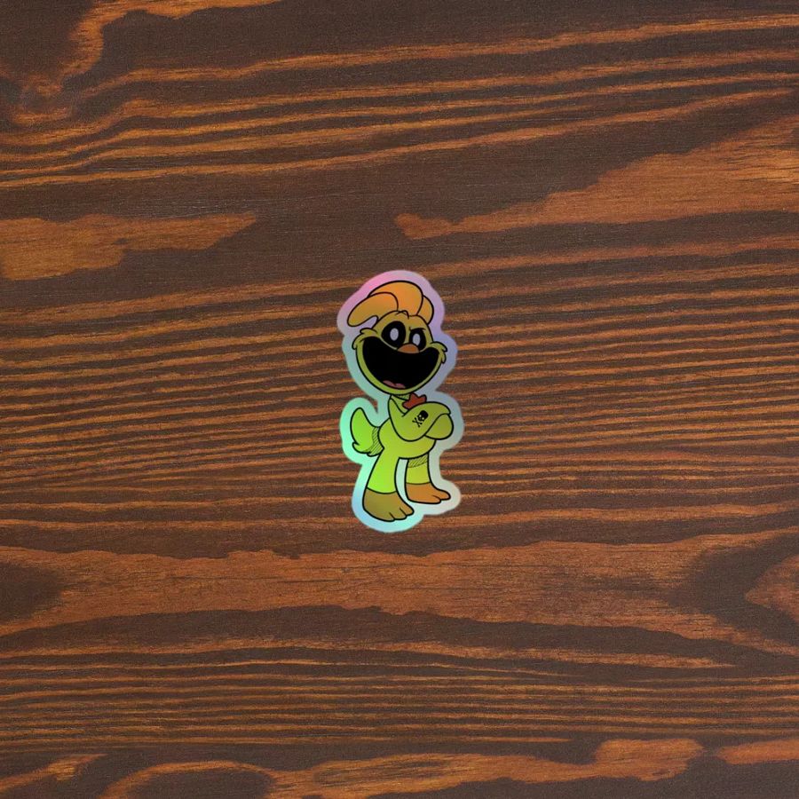 Smilling Critters Pirate Duck Holographic Sticker Sheet product image (3)