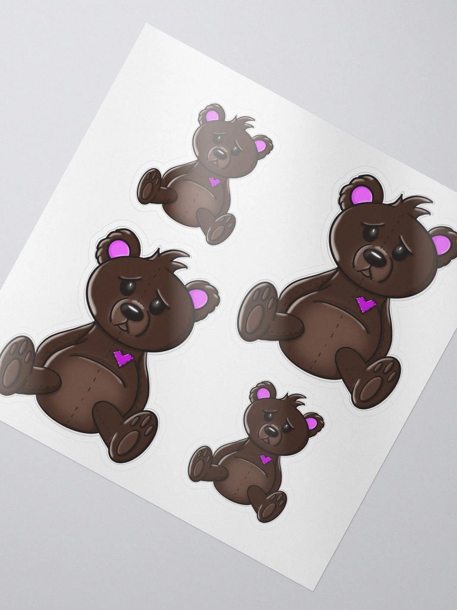Anxious Teddy Coloured Stickers product image (1)