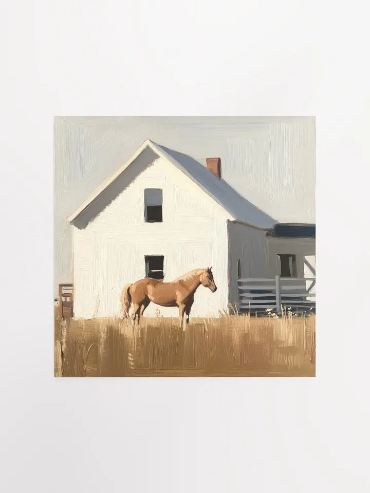 Modern Farmhouse: Brown Horse III Art Print product image (4)