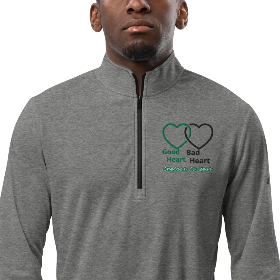 Copy of Good Heart Choices Quarter-Zip PulloverEcoAdidas Quarter Zip Pullover – Where Sustainability Meets Performance product image (1)