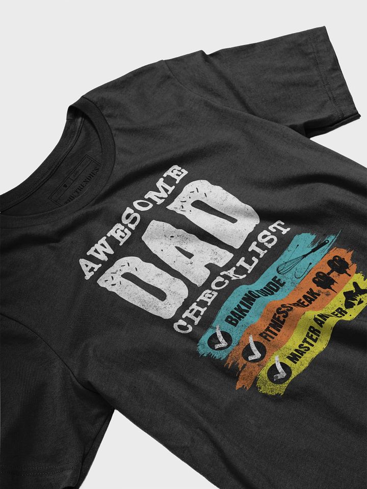 Rockin' Dad Awesome Guitar Checklist Shirt product image (2)