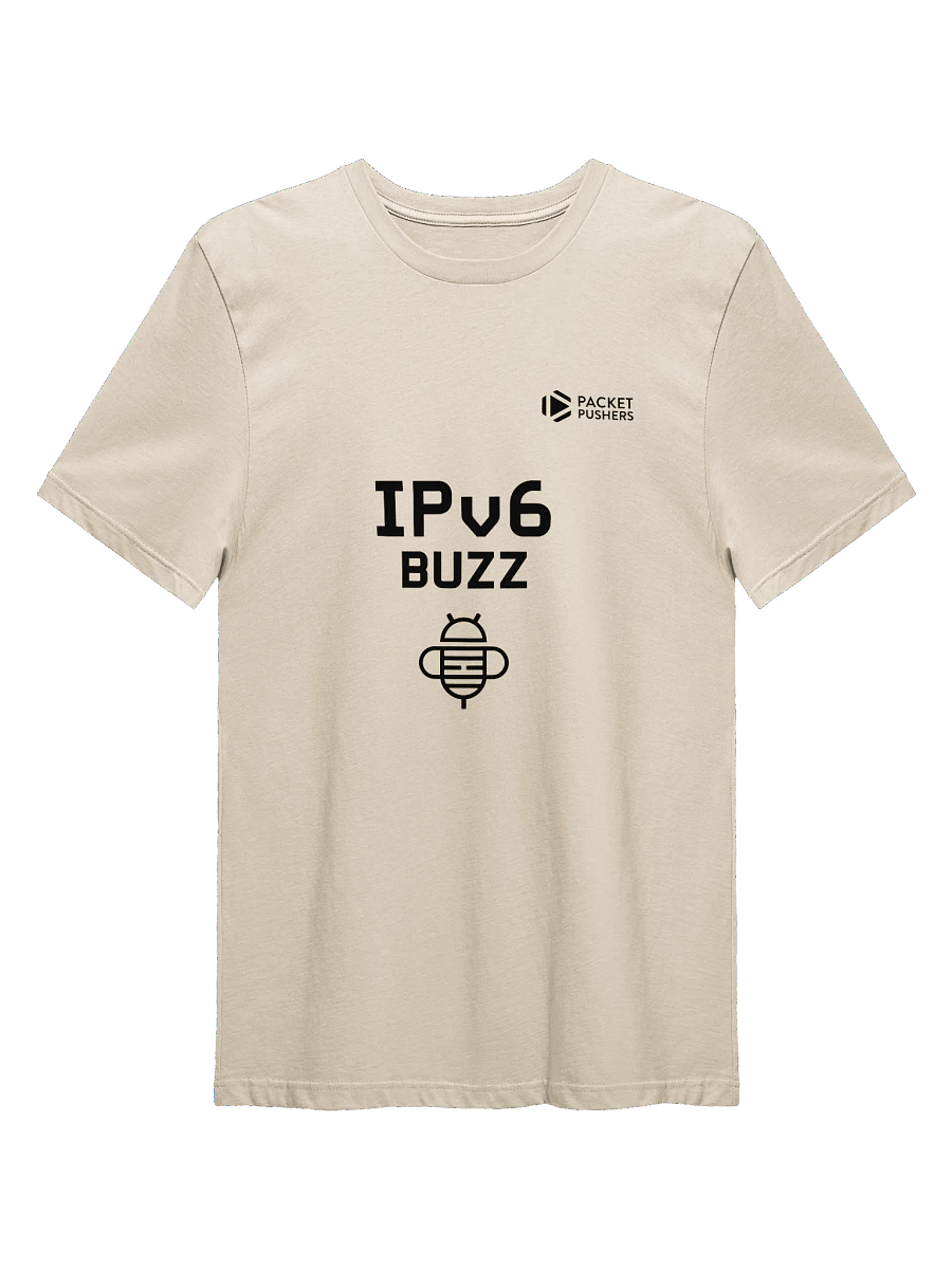 IPv6 Buzz Next Level Tee - Black Logo product image (1)