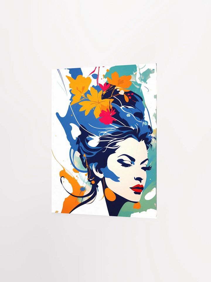 Abstract Woman v2 - Vintage Style Poster - Girly - Small and Standard Sizes - 8x10-11x14-12x16-16x20 Inches product image (2)