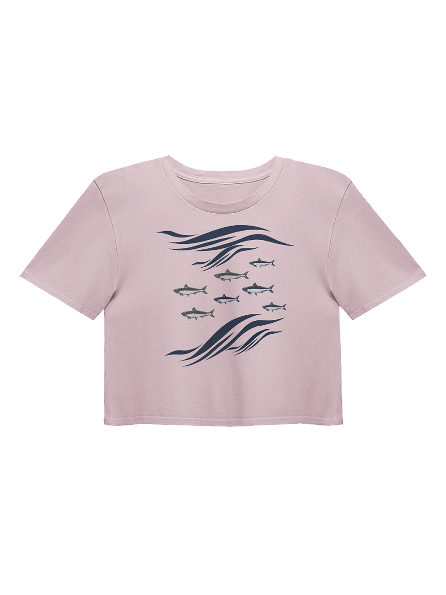 Sardines in Waves Relaxed 100% Cotton Women's Crop Top product image (1)