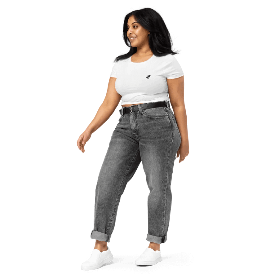 PerfectlyAVG CROP TEE - WHITE product image (3)