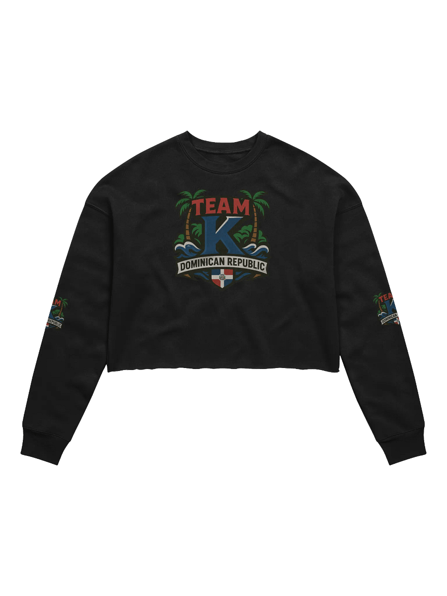 TEAM K Dominican Republic Crop Sweatshirt product image (2)