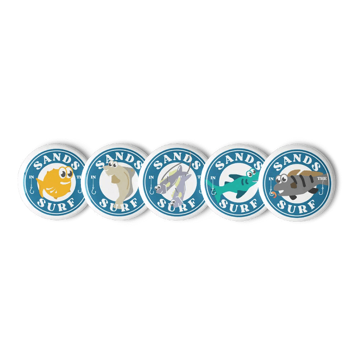 Set of 5 Sands in the Surf pins! product image (2)