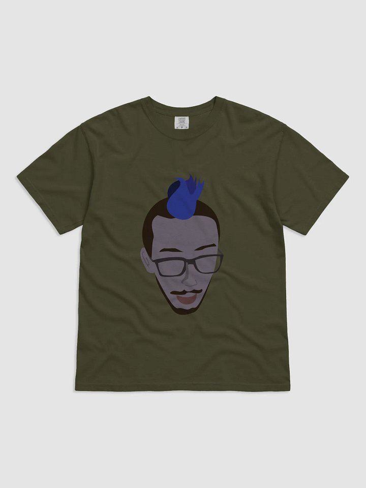 Retro Blue Moustache Tee product image (6)