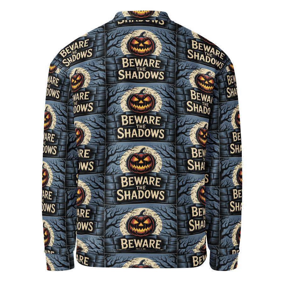 Midnight Veil Designs 'Beware the Shadows' Gothic Bomber Jacket product image (2)