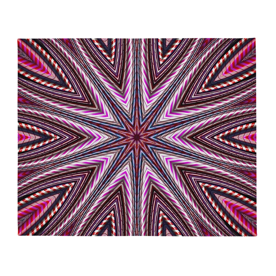 Candy Cane Kaleidoscope Throw Blanket product image (13)