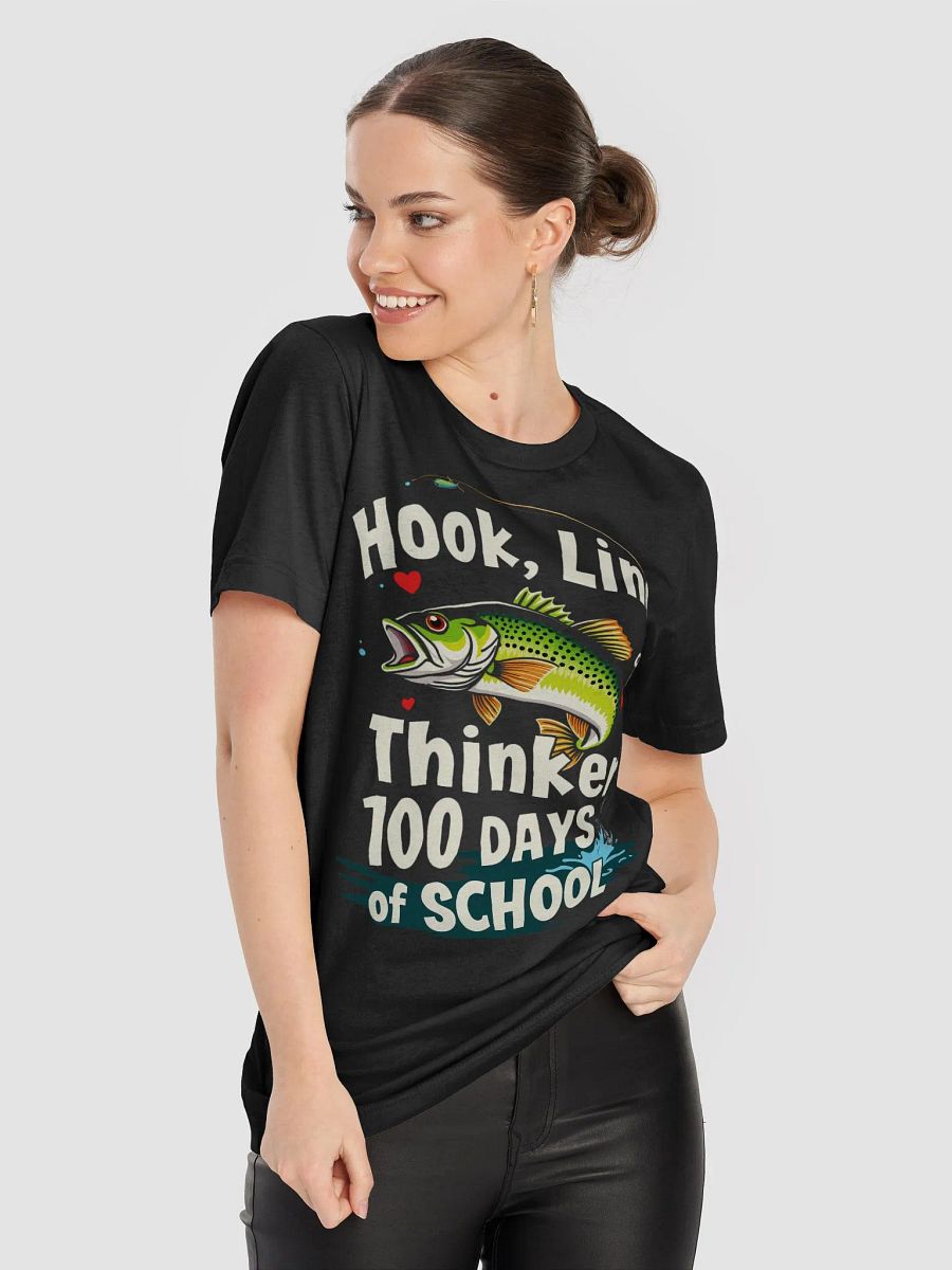 100 Days of School Fishing T-Shirt product image (79)