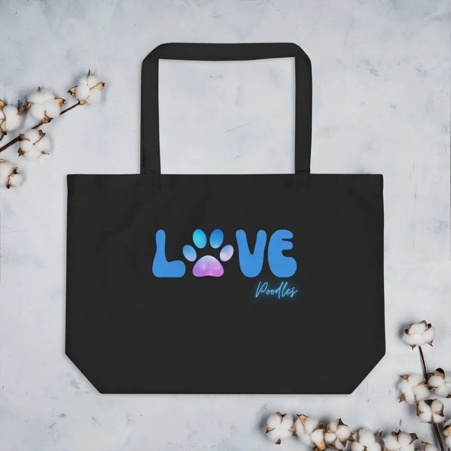 Pawfect Love Poodles Tote Bag product image (3)