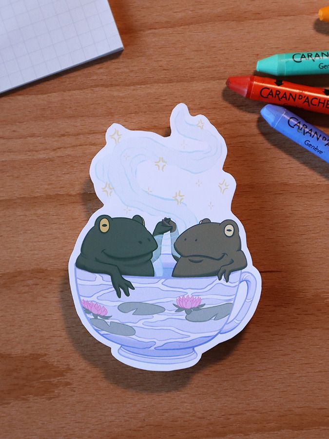 sticker : froge bath product image (2)