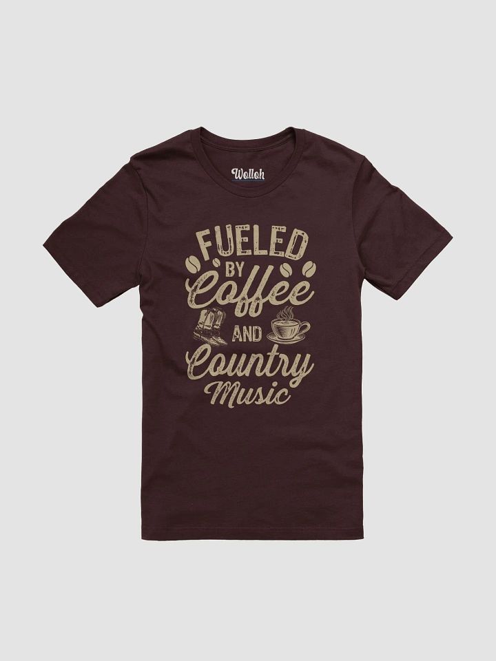 Fueled by Coffee and Country Music T-Shirt – Coffee lover gifts for country fans product image (1)