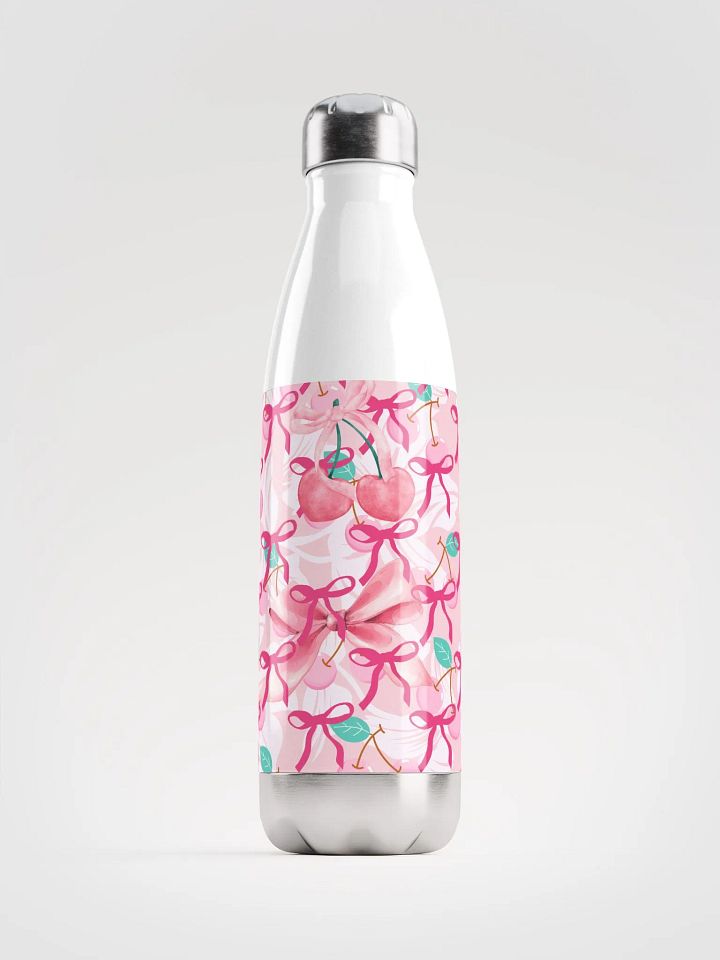 Cherry Blush Stainless Steel Water Bottle for the eminine girls and ladies product image (1)