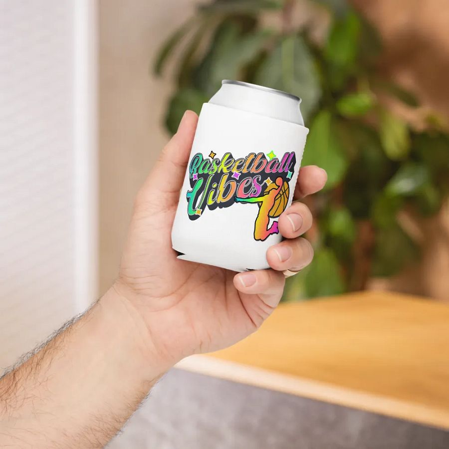 Basketball Vibes Rainbow Can Cooler product image (5)