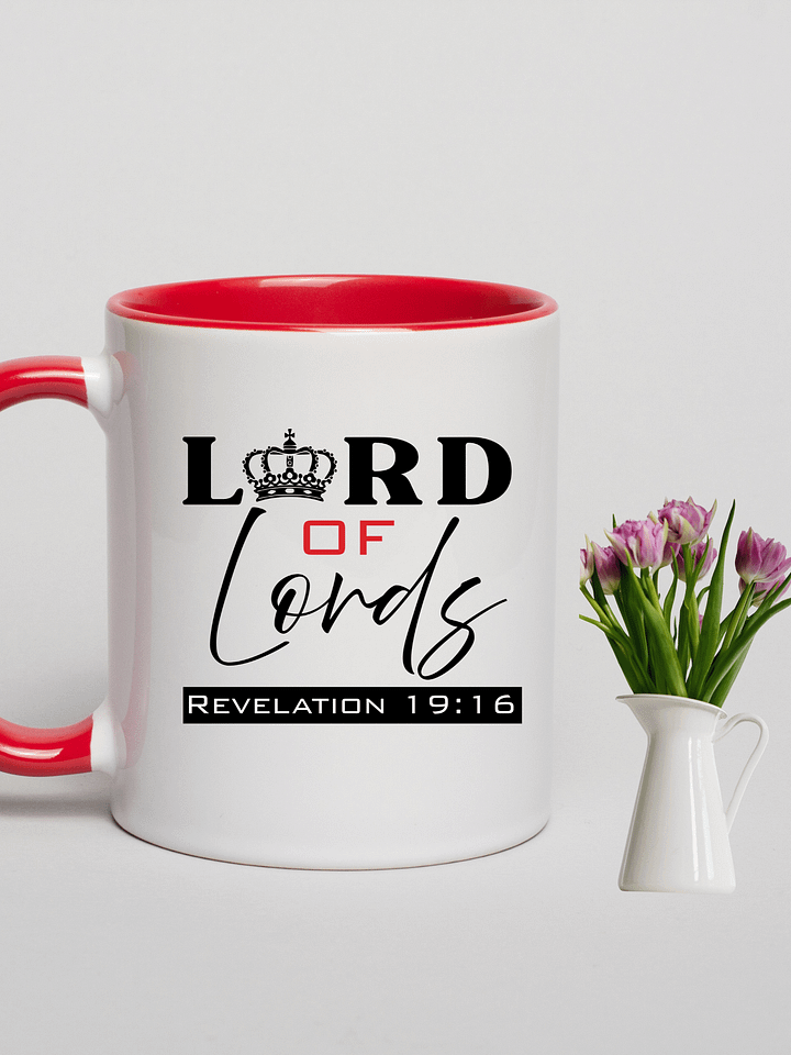 Lord of Lords Christian 11/15 oz Mug with double tone | Jesus Christ Faith Gift | Inspirational Coffee Cup for Believers product image (1)