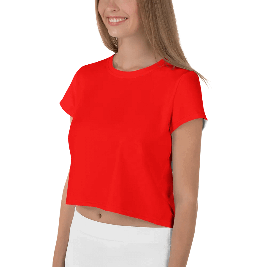 Women's Red Crop T-Shirt product image (3)