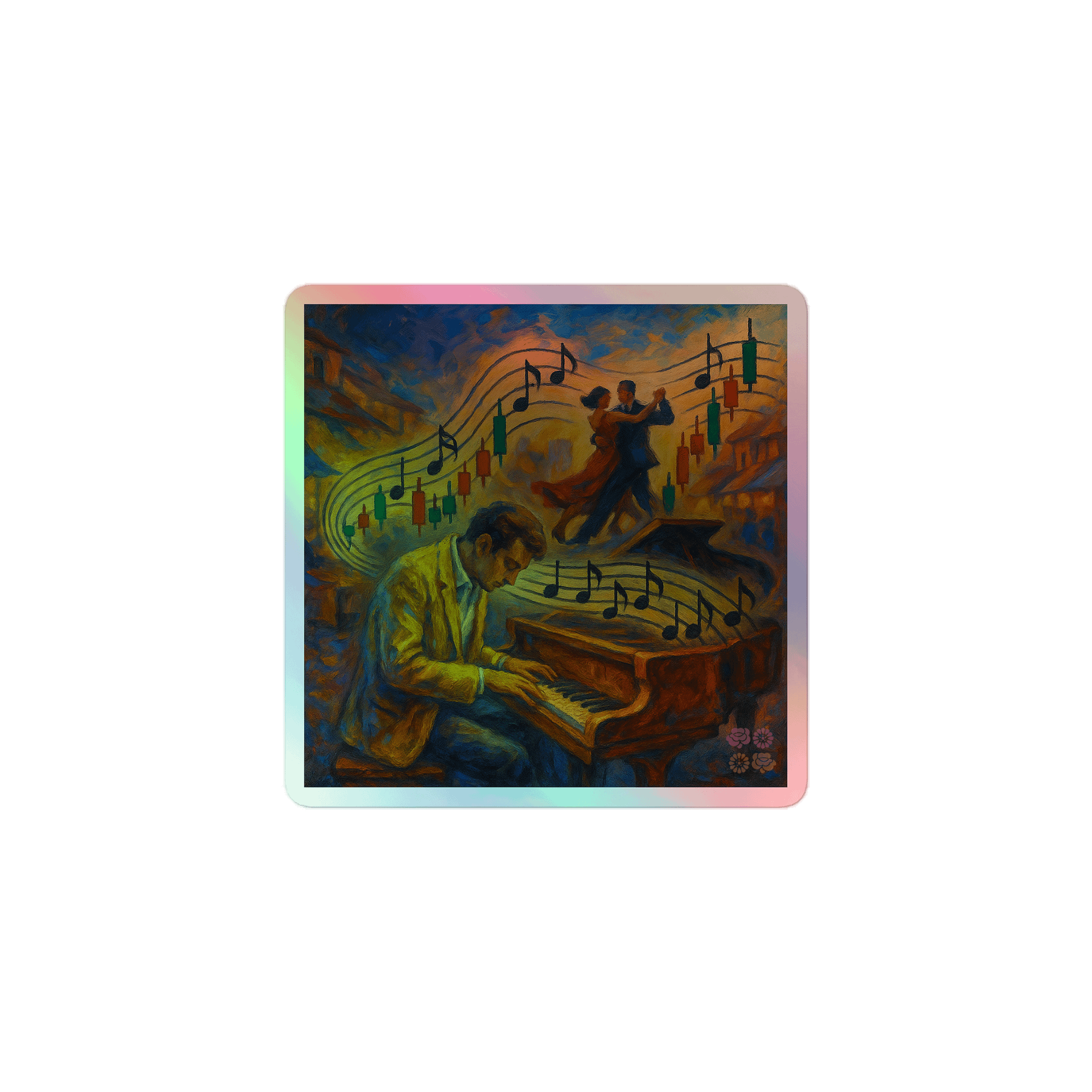 Track 5 – Música de Números | Holographic Sticker product image (1)
