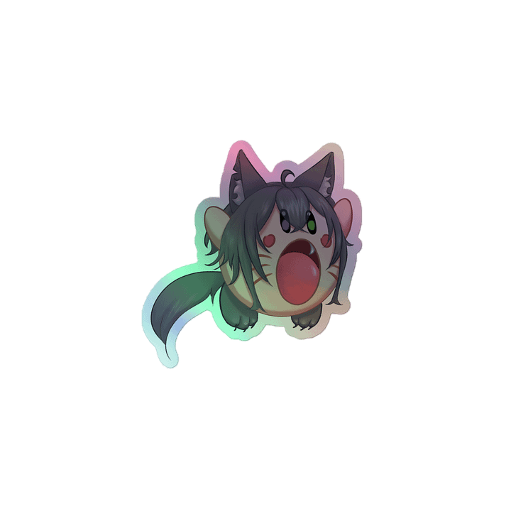 WolfcatRisi Kirbo Holographic Sticker product image (1)
